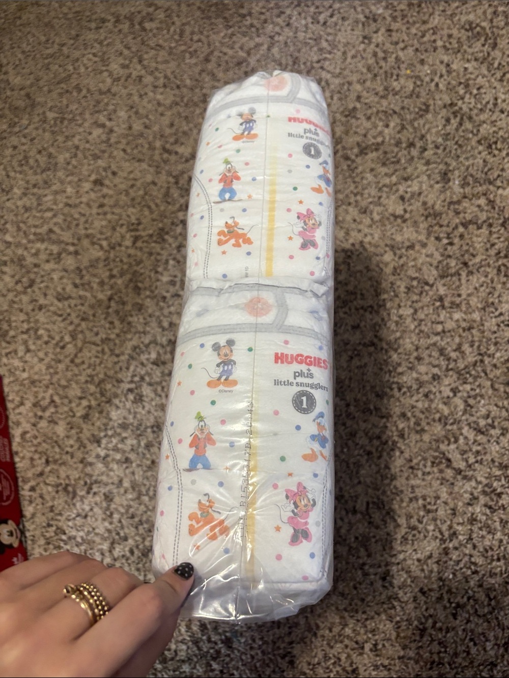 Huggies Little Snugglers Size 1 Disney Print Baby Diapers - White